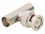 Adapter | BNC male,BNC female | Insulation: POM | 50&Omega; | zinc alloy