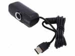 Webcam | black | USB A | Full HD 1080p,PnP | 1.5m | clip | 120&deg;