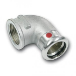SANHA-Therm cinkota tērauda līkums 90&deg;F 15x1/2" Cinkota tērauda līkums 90&deg; F