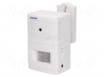 Wireless motion sensor | wall mount | 6VDC | IP20 | 6m | 100&deg;