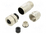 Connector: M12 | plug | PIN: 4 | female | 250V | straight | IP67 | A | 4A | 713