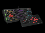 Lauaarvutid // Lauaarvutid // Zestaw klawiatura + mysz + podkładka A4TECH BLOODY USB B1700 Bloody Bundle Set ( B140N +ES7 + BP-50M) USB/ Esports Black (USB)
