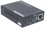 Intellinet Gigabit Ethernet to SFP Media Converter, 10/100/1000Base-Tx to SFP slot, empty
