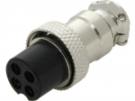 CB, VHF, UHF, PMR raadiod, antennid ja tarvikud // Raadiosaatjate antennikaablid // 20-097# Wtyk cb mikrofonowy 4pin na kabel