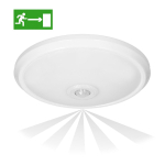 T&ouml;&ouml;riistad ja m&otilde;&otilde;teseadmed // Uued tooted t&ouml;&ouml;riistade, tarvikute kategoorias // ZONDA LED EMERGENCY 12W/1,2W, plafon z czujnikiem ruchu, 800lm/80lm, IP20, 4000K, poliwęglan mleczny, biały