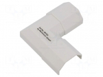 Angle connector | white | W: 33mm | H: 18mm