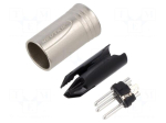 Connector: XLR | plug | male | audio video | XX | 16A | PIN: 3 | straight