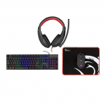 Computer keyboard White Shark  COMANCHE-3Gaming set for beginners, gaming keyboard, gaming mouse, gaming headset and mouse pad Black