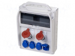 Electric switchboard | IP44 | wall mount | ABS | Thread: PG21