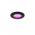 Philips Hue Hue baltie + krāsainie toņi Slim downlight S (90mm) EMEA-melns 929003712201 8720169264151