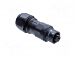 Connector: circular | socket,plug | PIN: 2 | IP68 | cables | for cable