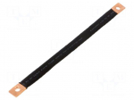 Braids | insulated earthing tape | W: 14mm | 10mm2 | &Oslash;1: 7mm | &Oslash;2: 7mm