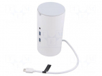 Hub USB | USB 3.0,USB 3.1 Gen 1 | white | Number of ports: 12 | 0.25m