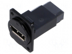 Coupler | DisplayPort socket,both sides | FT | 19x24mm | metal