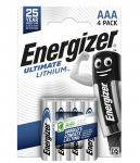 R03/AAA patareid 1.5V Energizer Ultimate Lithium L92 pakendis 4 tk.