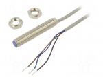 Sensor: inductive | OUT: PNP / NO | 0&divide;3mm | 10&divide;30VDC | M8 | 2m | IP67