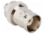 Adapter | BNC female,MCX male | Insulation: PTFE | 50&Omega; | brass | 4GHz