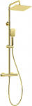Rain shower with thermostatic shower mixer