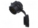 Connector: circular | plug | size 16 | 02 | female | PIN: 8 | 250V | 5A | IP67