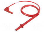 Test lead | 16A | probe tip,angular banana plug 4mm | Urated: 1kV