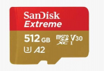 Memory cards SANDISK BY WESTERN DIGITAL  MEMORY MICRO SDXC 512GB UHS-I/W/A SDSQXAV-512G-GN6MA SANDISK