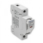 Qoltec Fuse base with diode + DC fuse | 1P|1000V |15A |10x38 |solar