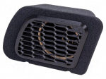 Car loudspeaker enclosure | MDF | black | 200mm | Grooving: 225mm