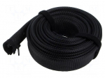 Cable box | multi use | black | L: 5m | polyester | &Oslash;: 50mm