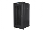 Servers Lanberg  Rack cabinet 19" free-standing 27U/600x600 (flat pack) with mesh door lCD V2, black |