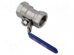 Ball valve | max.65bar@<100&deg;C | 1.4408 stainless steel | G316