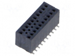 Connector: PCB to PCB | female | RSM | straight | on PCBs | 1.27mm