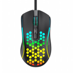 Aula S11 Rainbow backlight Wired Gaming Optical mouse/4 buttons/1200-3600dpi/ with ventilation holes/ Black