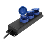 Uued tooted // Przedłużacz warsztatowy bryzgoszczelny IP44, 3 gniazda 2P+Z schuko, przew&oacute;d gumowy, H05RR-F 3x1,5mm?, długość 3m