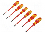 Screwdriver: insulated-set | insulated | Pozidriv&reg;,slot | 1kVAC