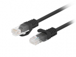 Lanberg | Patchcord CAT.5E UTP Fluke Passed | PCU5-10CC-0025-BK | 0.25 m | Black