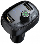 FM transmitter Baseus  S09 Bluetooth FM / MP3 Transmitter Car Charger 2x USB 3.4A + Micro SD Black
