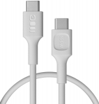 Cable Green Cell PowerFlex Fast Charging USB Type-C Male - USB Type-C Male 100W White 1.2m