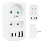 T&ouml;&ouml;riistad ja m&otilde;&otilde;teseadmed // Uued tooted t&ouml;&ouml;riistade, tarvikute kategoorias // Gniazdko prądowe x2 + 4xUSB Maclean, rozgałęźnik z 2 gniazdami, 2xUSB A, 2xUSB C PD 20W, 1x16A + 1x6A, MCE249 F/W