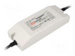 Power supply: switched-mode | LED | 62.4W | 48VDC | 44&divide;53VDC | 1.3A