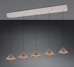 Trio Laguna LED piekarama lampa 5-pc coffee brushed steel 336210565 4017807671094