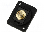 Coupler | SMA-RP socket,both sides | 50&Omega; | black | plastic | 19x24mm