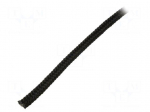 Rope | polypropylene | &Oslash;rope: 6mm | L: 25m | with a core | black