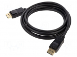 Cable | DisplayPort plug,both sides | PVC | DisplayPort 1.2 | 2m