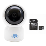 PNI IP390T 1080P video surveillance camera package with PTZ WiFi H264+MicroSD memory card PNI 128GB with SD adapter