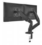 Up Up Premium Dual-Screen Monitor Arm 17-32'', VESA 75x75, 100x100, Matte Black
