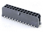 Connector: wire-board | socket | male | PIN: 24 | Micro-Fit 3.0 | 3mm