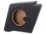 Car loudspeaker enclosure | MDF | black melange | textil | 15l | 250mm