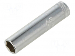 Socket: 6-angles | socket spanner | 8mm | 1/4" | steel | 40L