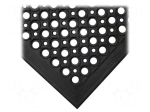 Anti fatigue mat | Width: 0.9m | L: 1.5m | rubber,nitryl | black