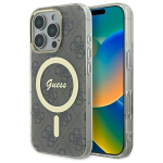 Guess GUHMP16LH4STW Hardcase IML 4G MagSafe for iPhone 16 Pro 6.3" / brown
